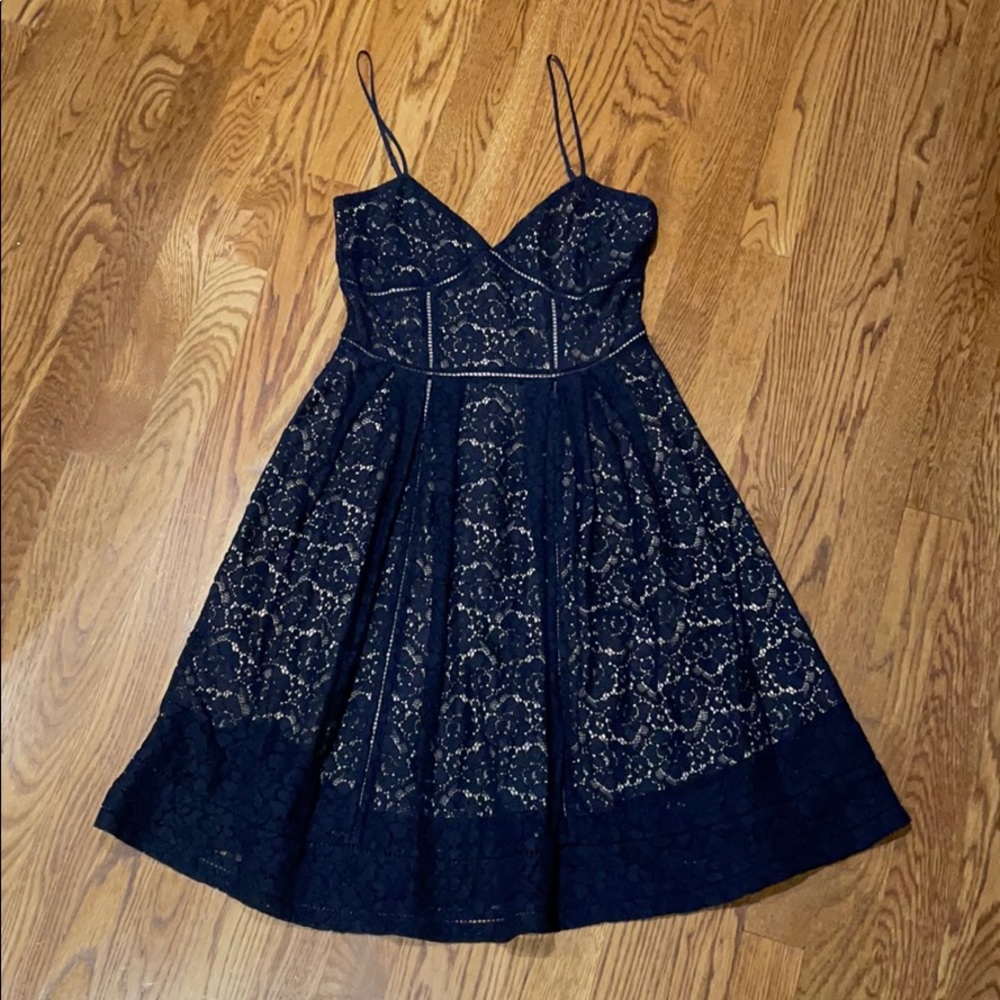 Joie navy lace dress